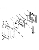 Upper oven door