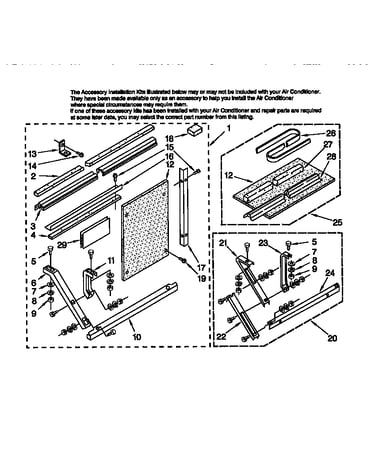 Installation parts