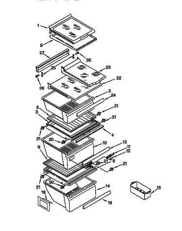 Refrigerator shelf