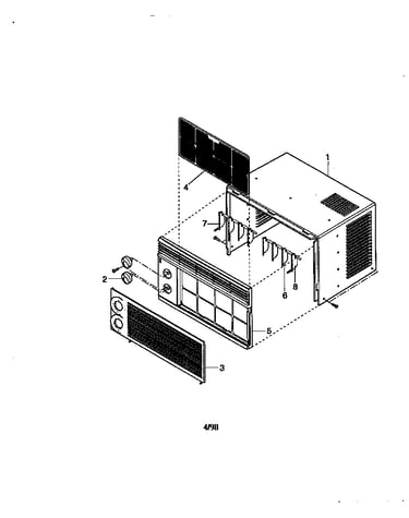 Cabinet and front grille assembly