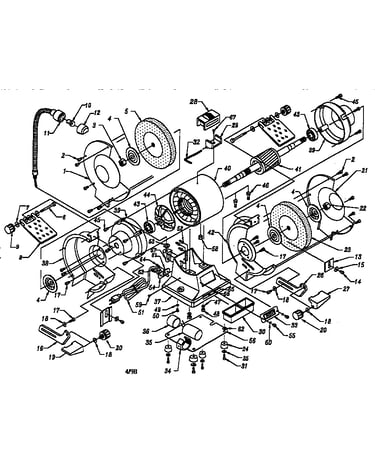 8" bench grinder parts list 319.211280