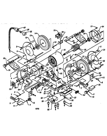 6" bench grinder parts list 319.211260