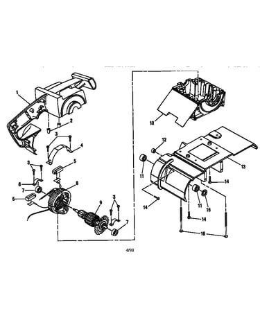 Field and armature assembly