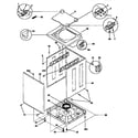 Kenmore 41797862792 top and cabinet diagram