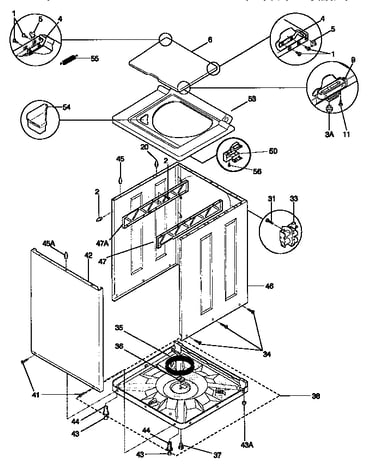 Top and cabinet