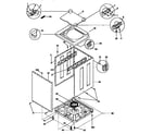 Kenmore 41797864792 top and cabinet diagram