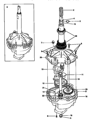 Gearcase/transmission