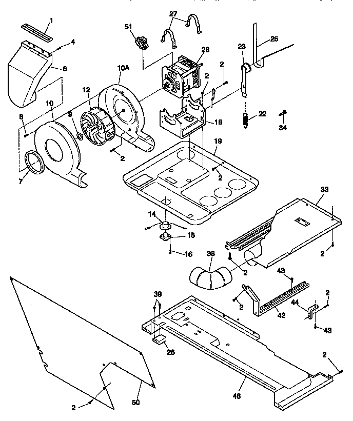 MOTOR/BLOWER/THERMOSTAT