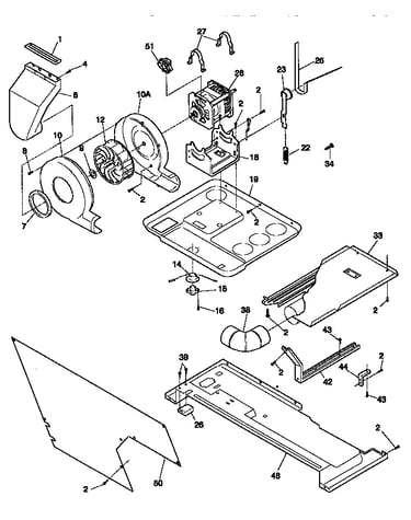 Motor/blower/thermostat