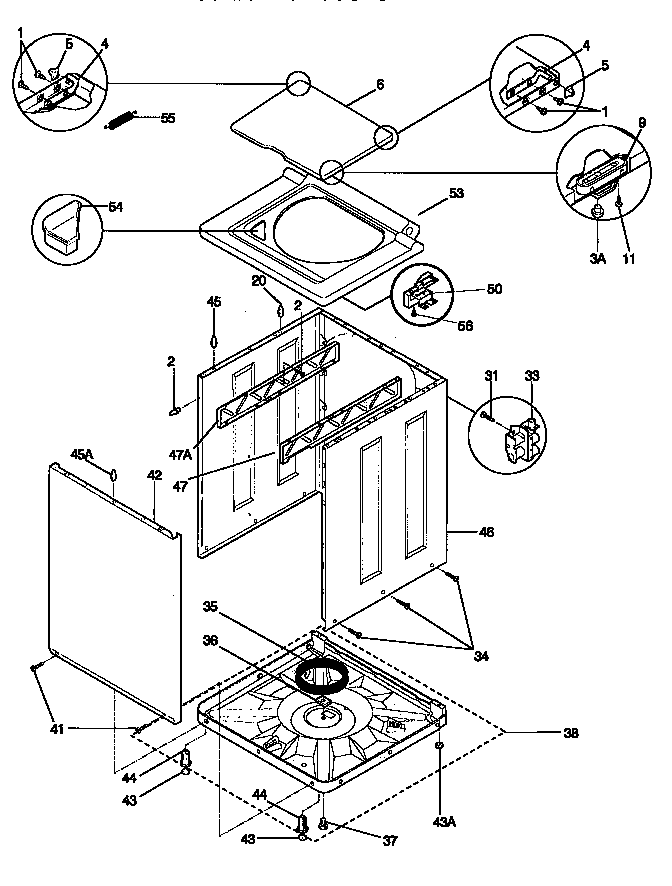 WASHER CABINET