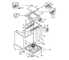Kenmore 41797802792 washer cabinet diagram