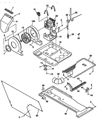 Motor/blower/thermostats