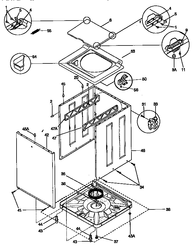 Washer cabinet