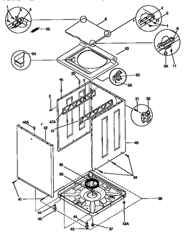 Washer cabinet