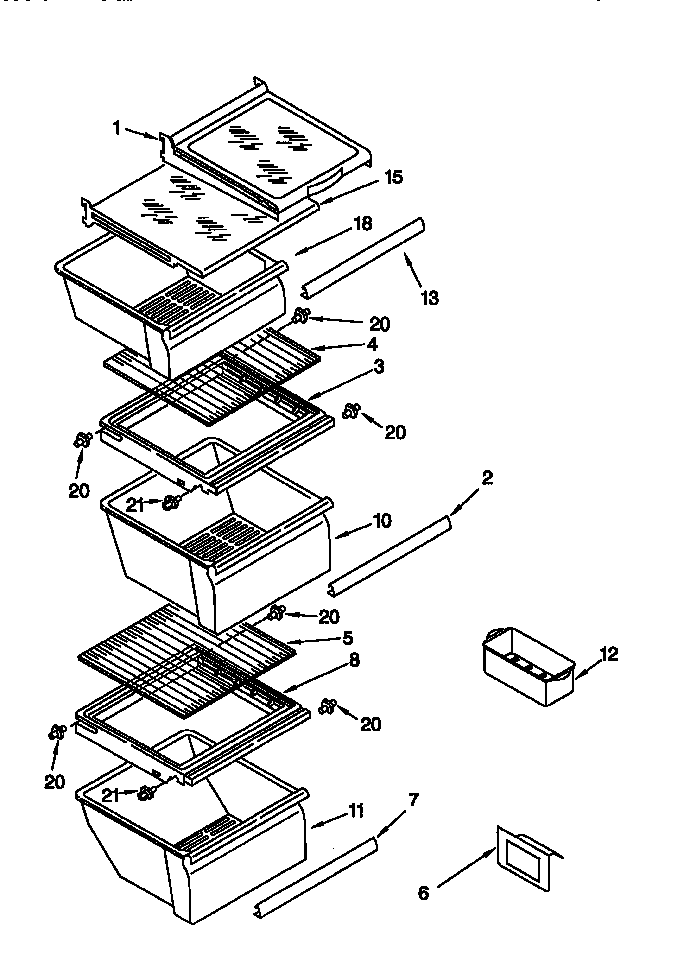 Refrigerator shelf