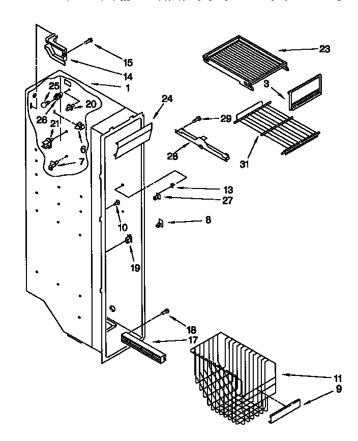 Freezer liner