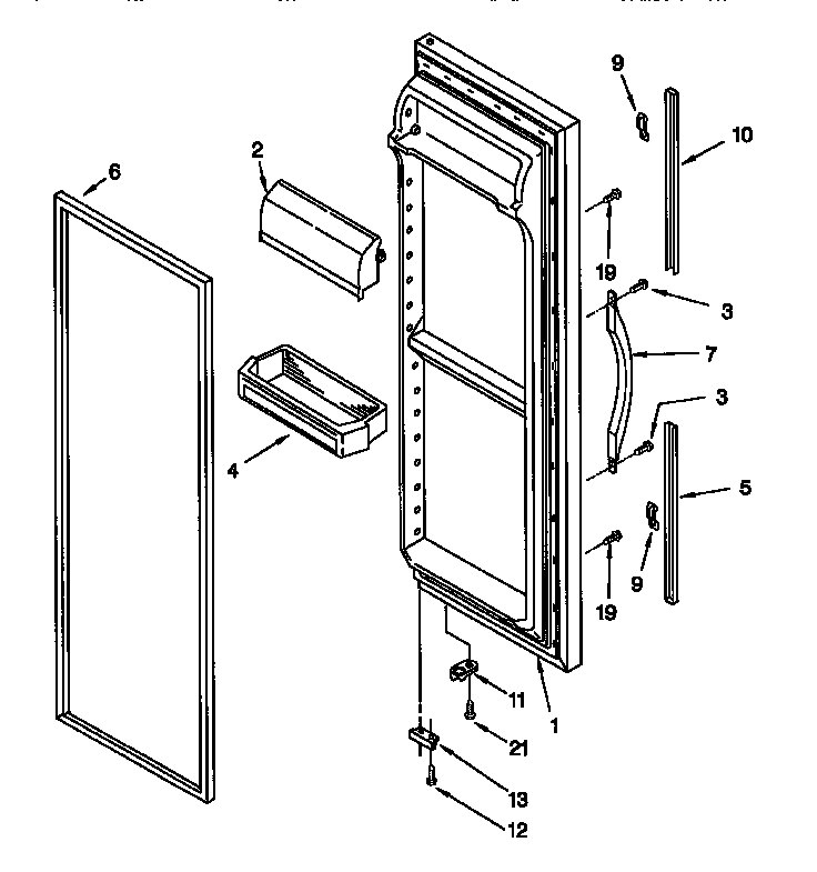Refrigerator door
