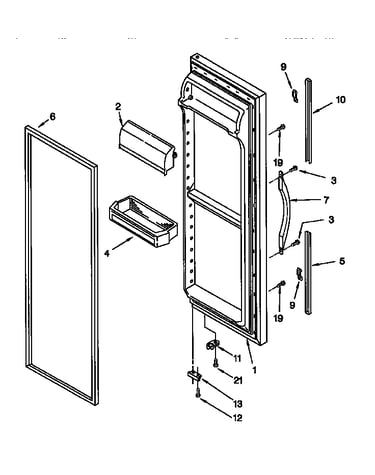 Refrigerator door