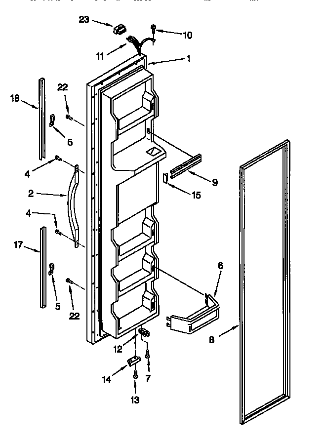 Freezer door