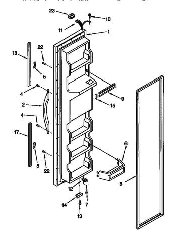 Freezer door