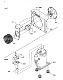 Fan motor/compressor assembly