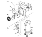 Kenmore 59678079890 fan motor/compressor assemblies diagram