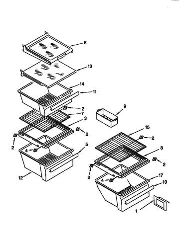 Refrigerator shelf