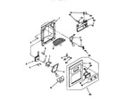 Whirlpool ED25RQXFN02 dispenser front diagram