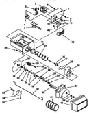Motor and ice container