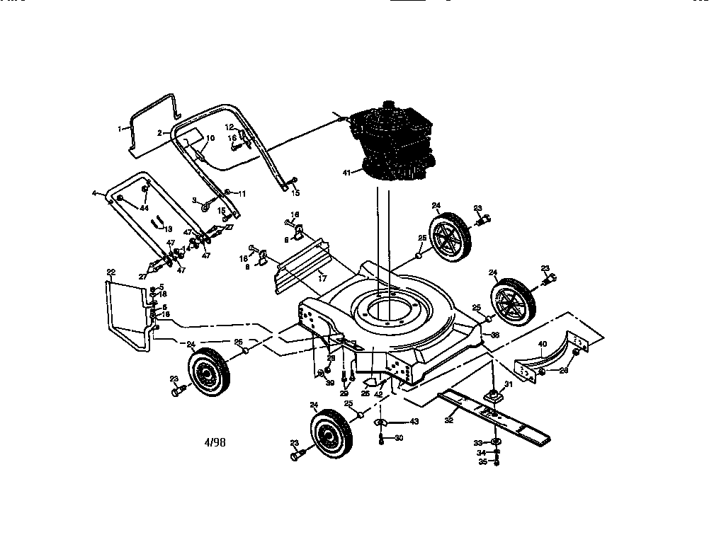 Rotary lawn mower 917.386100