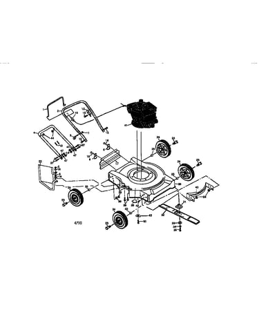 Rotary lawn mower 917.386100