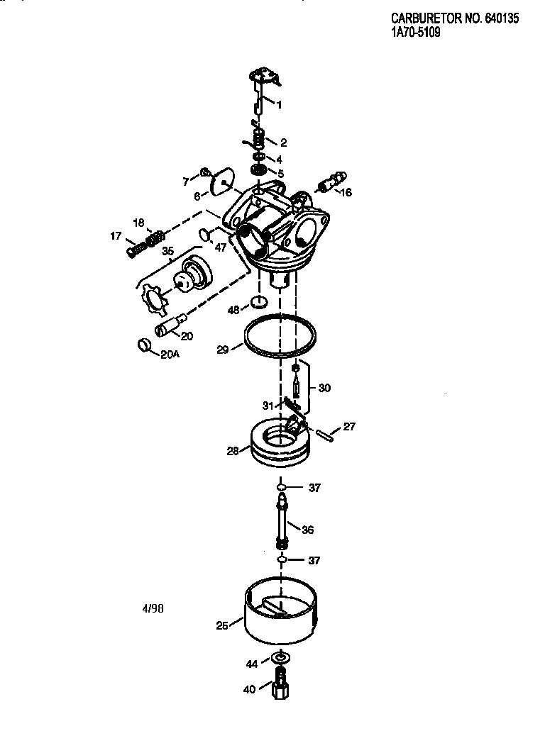 CARBURETOR 640135