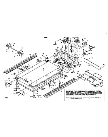 Motor and walking belt assembly