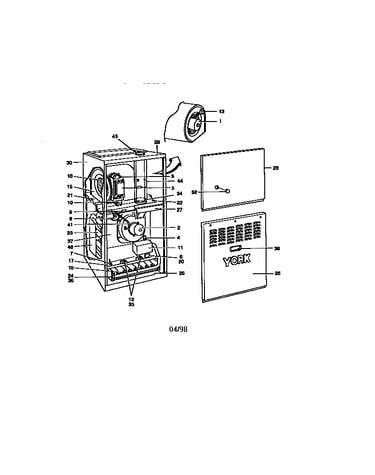 Downflow nat.gas furnaces (80+)