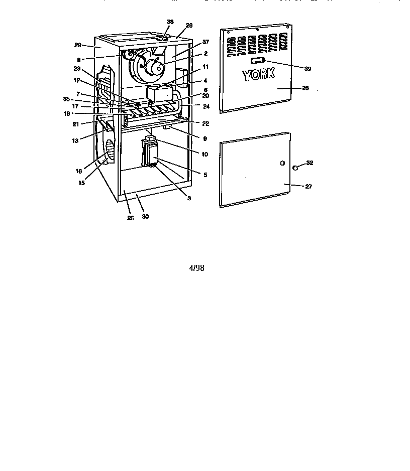 Multi-positional nat. gas furnace (80+)
