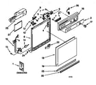Kenmore 66517765890 frame and console diagram