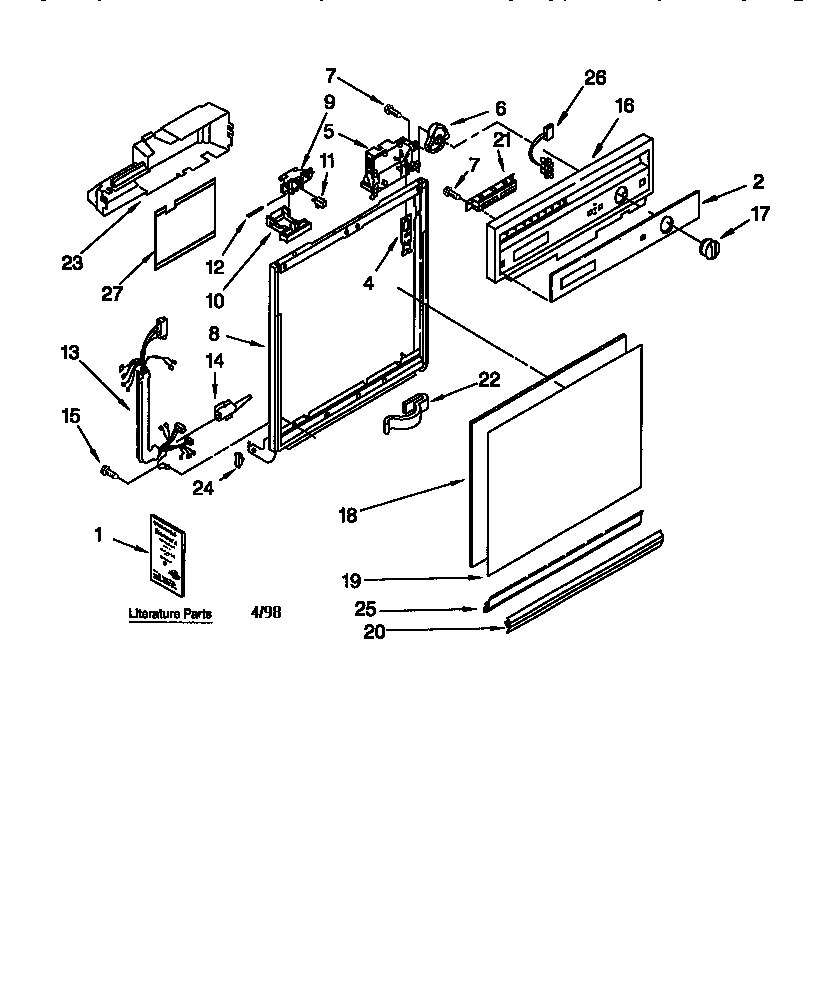 Frame and console