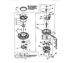 KitchenAid KUDS24SEBL3 pump and motor diagram