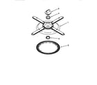 KitchenAid KUDS24SEBS3 lower washarm and strainer diagram