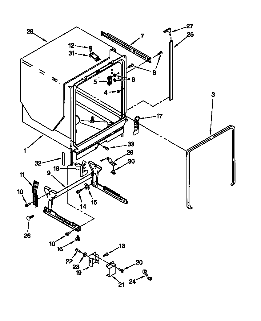 Tub and frame