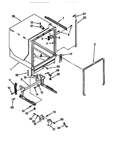 Tub and frame