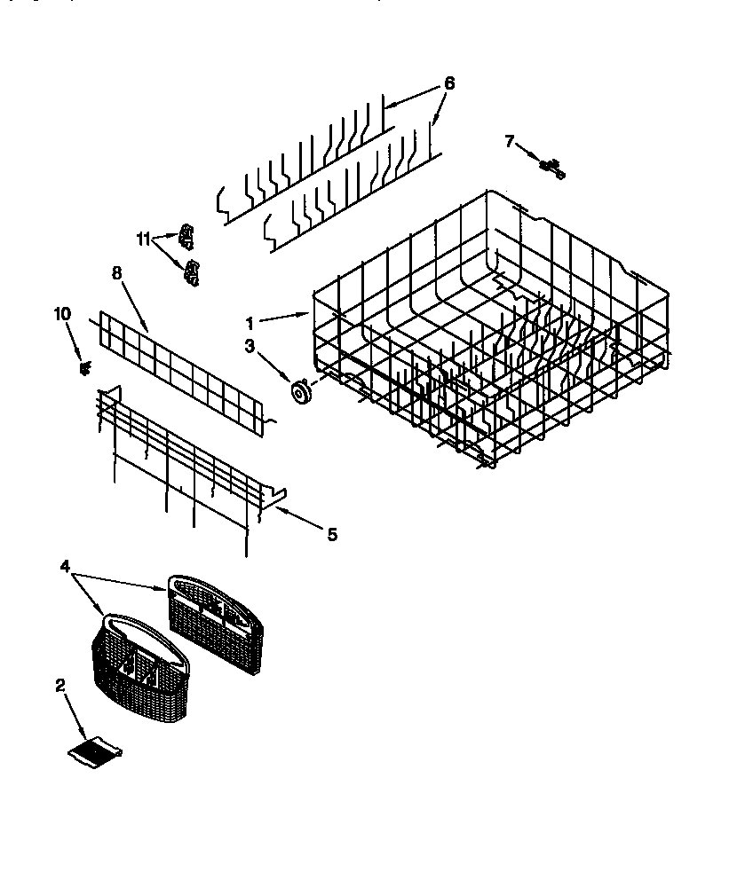 Lower rack
