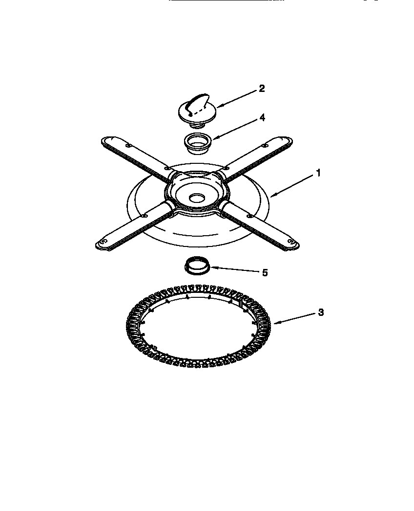 Lower washarm and strainer