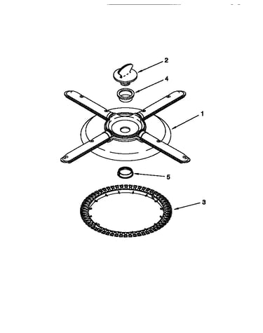 Lower washarm and strainer