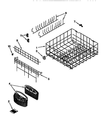 Lower rack