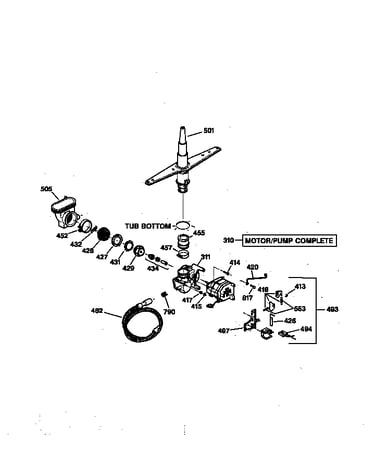 Motor-pump mechanism