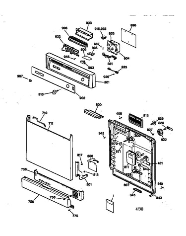 Escutcheon & door assembly