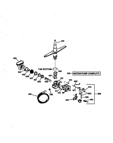 Motor-pump mechanism