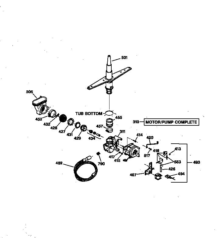 Motor-pump mechanism