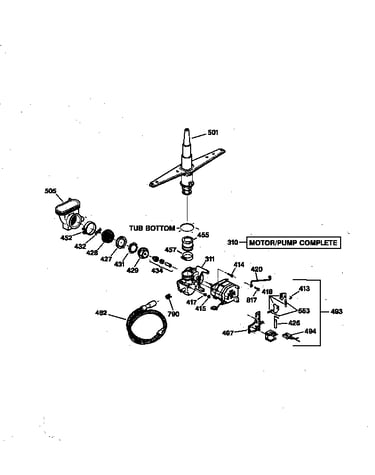 Motor-pump mechanism